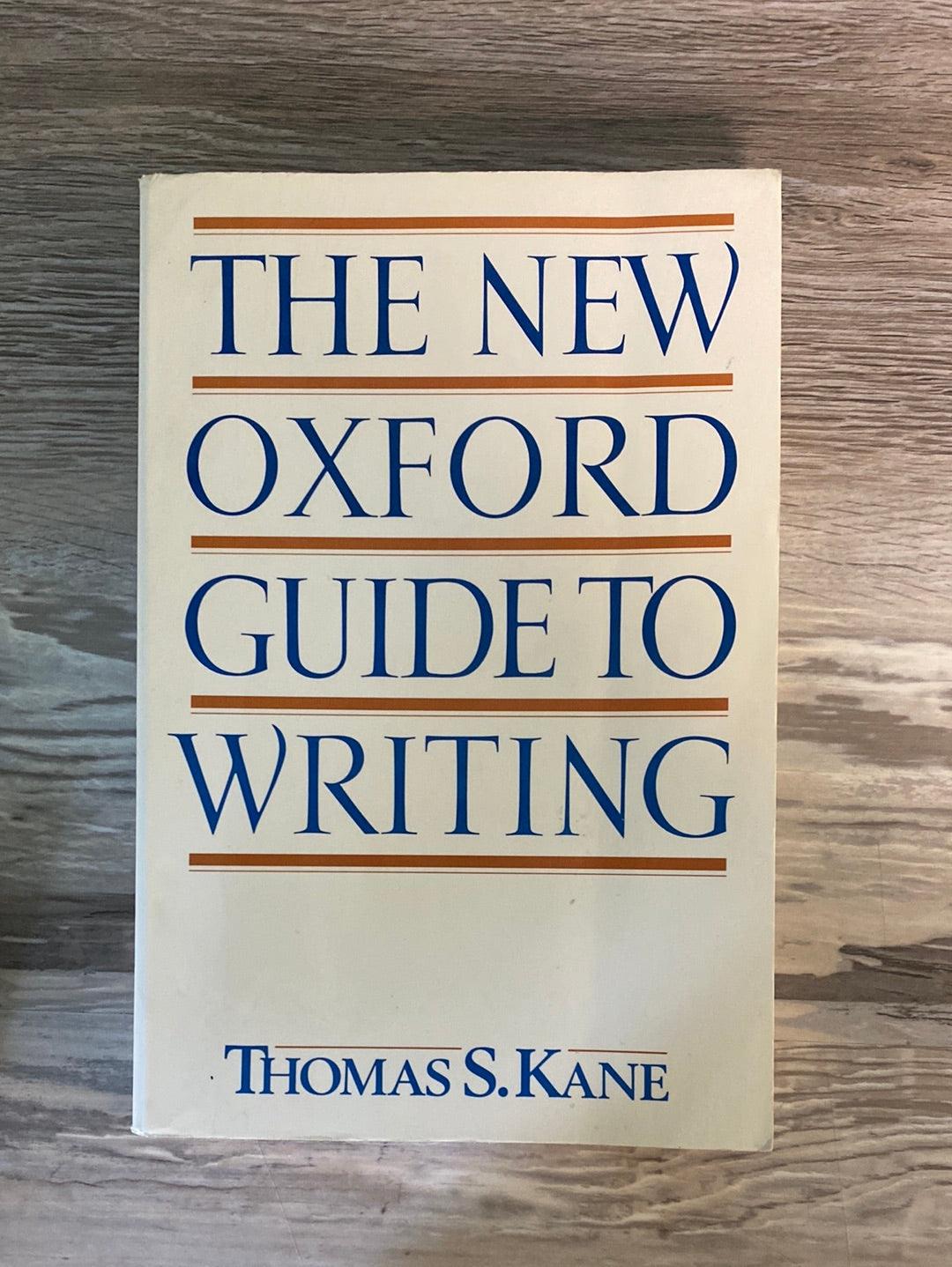 The New Oxford Guide to Writing