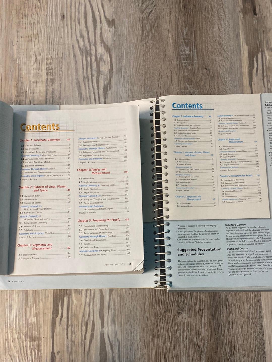 BJU Geometry Teacher Books+ Student Text 3rd Set