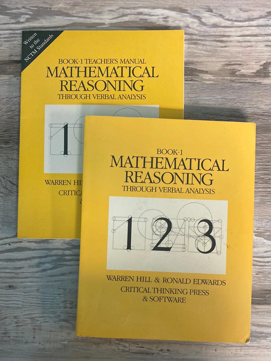 Book 1 Mathematical Reasoning Critical Thinking Co. Set