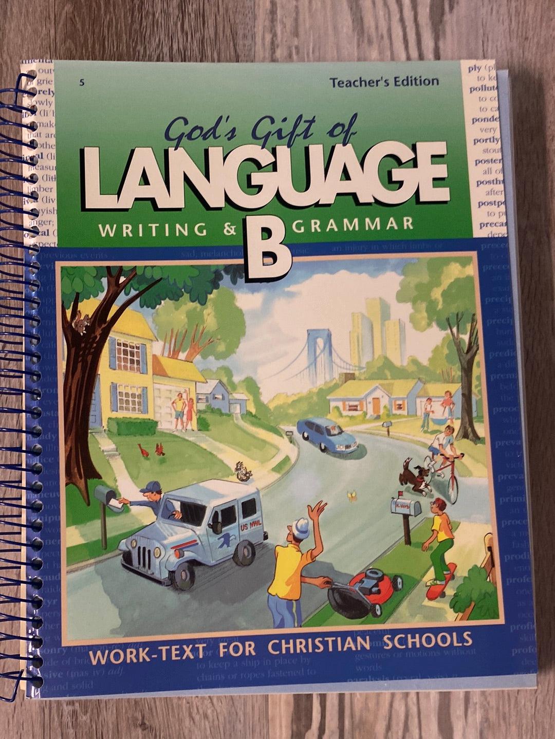 Abeka God's Gift of Language B Set Older, 2x Student Books