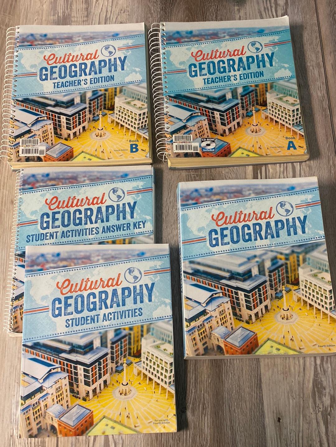 BJU Cultural Geography Text, Activity, TE 4th Ed. Set