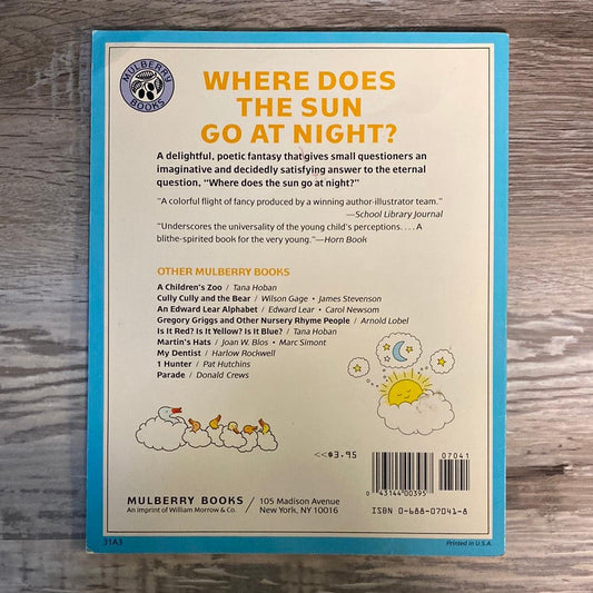 Where Does the Sun Go at Night? Signed by Jose Aruego