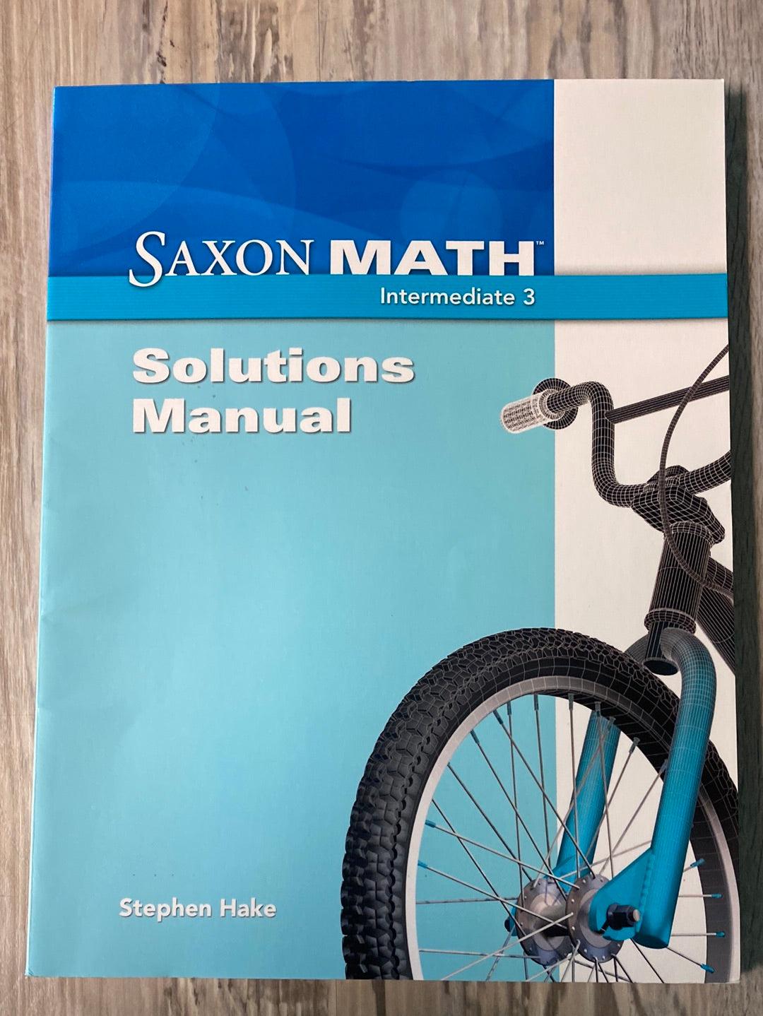Saxon Math, Intermediate, Grade 3 Homeschool Kit