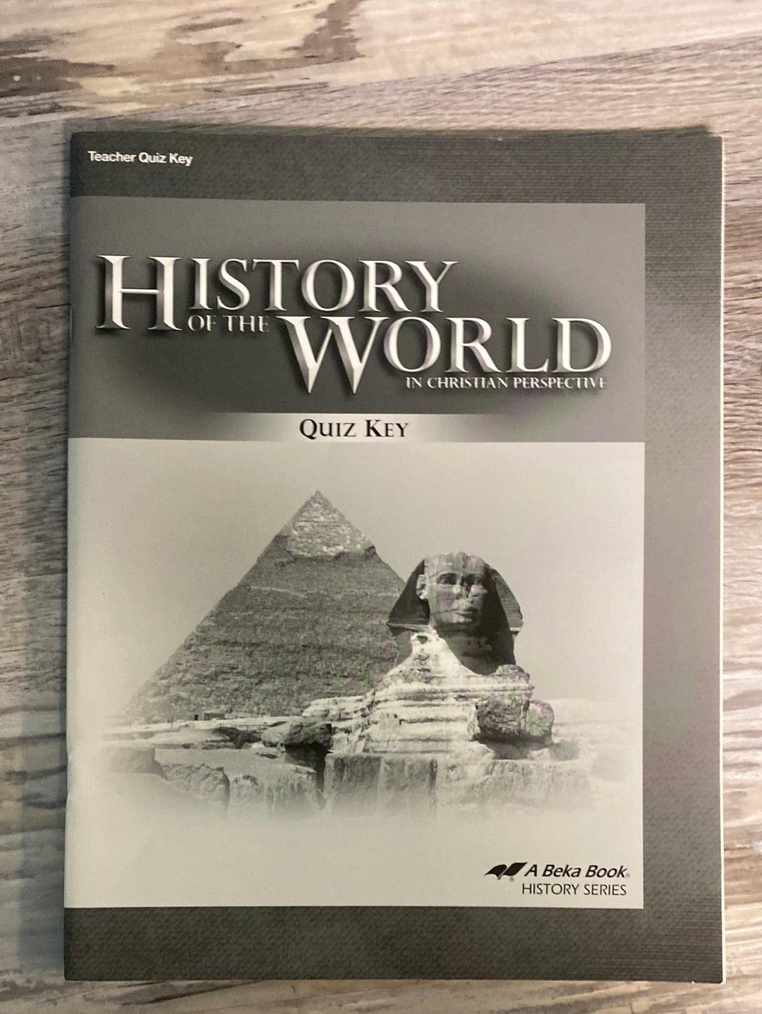 Abeka History of the World Keys 5th Ed.