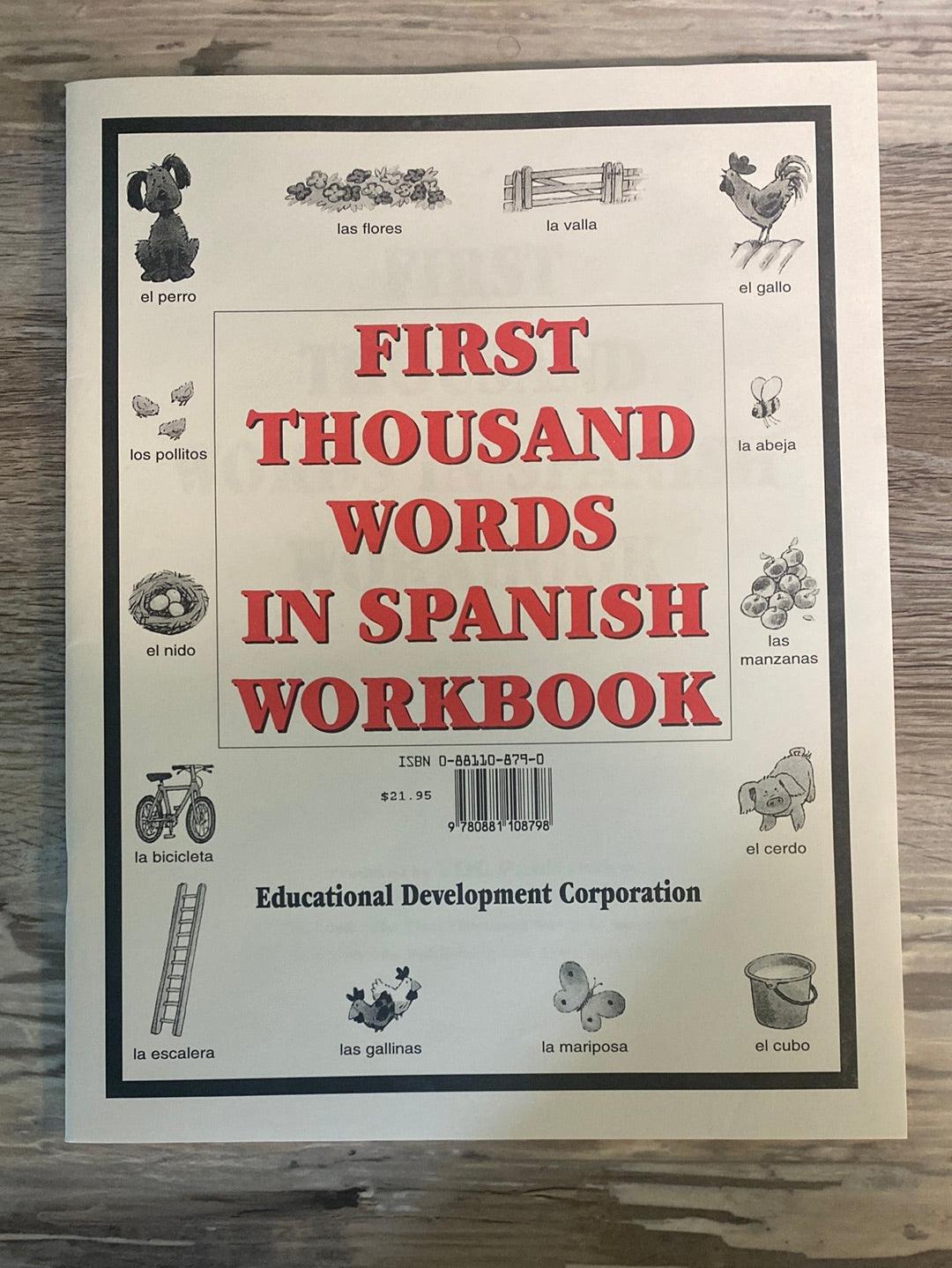 Usborne First Thousand Words in Spanish + Workbook