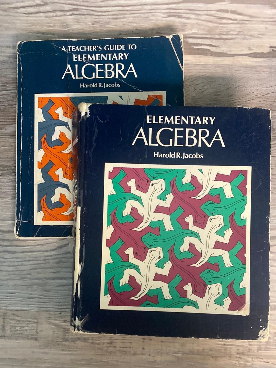 Elementary Algebra by Jacobs Text + TG