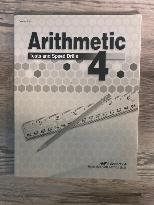 Abeka Arithmetic 4 Answer and Test Key