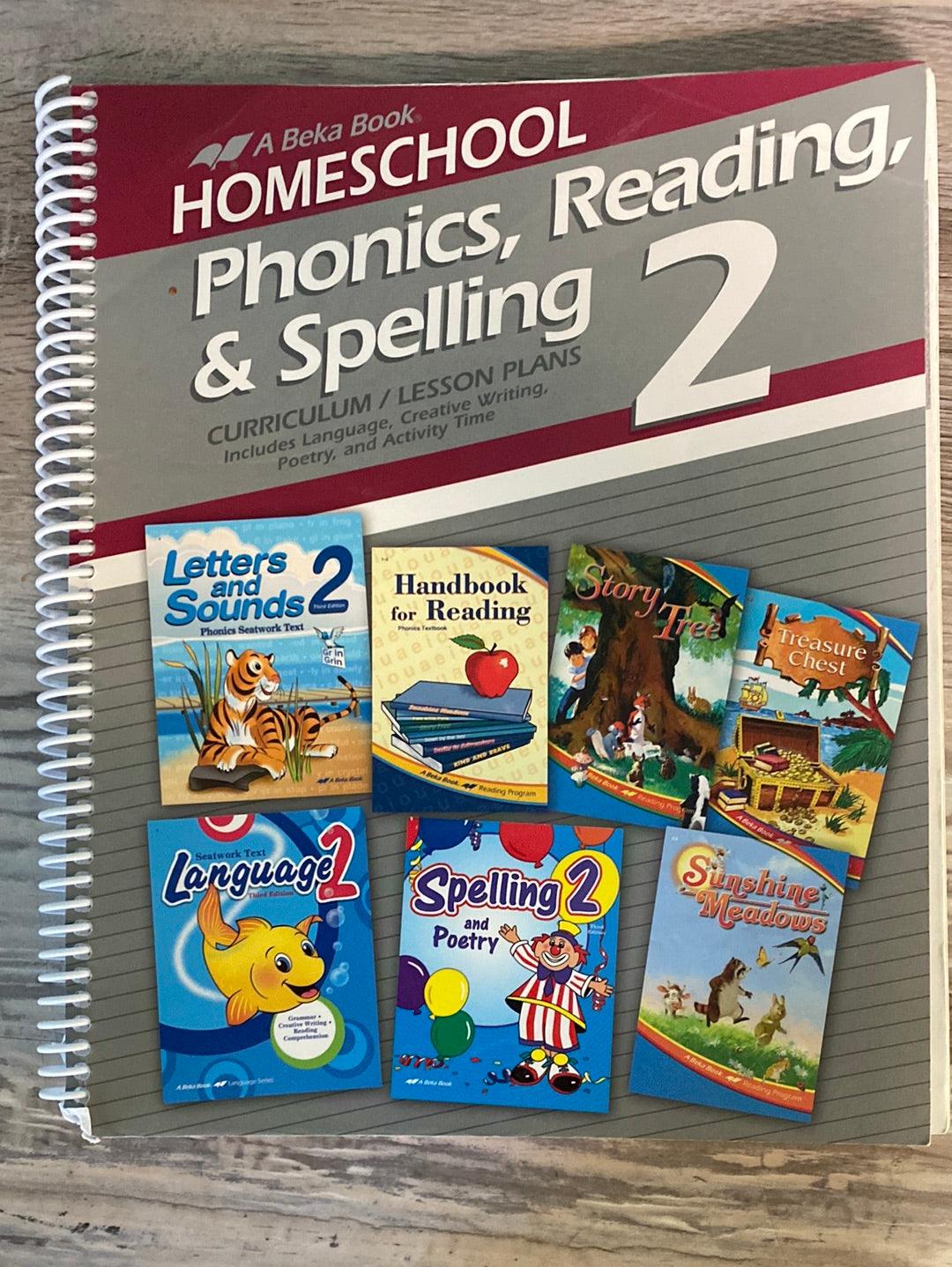 Abeka Phonics, Reading & Spelling 2 Curriculum/Lesson Plans