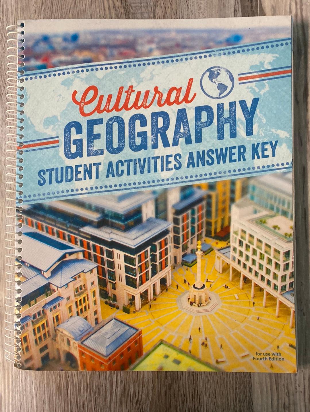 BJU Cultural Geography Text, Activity, TE 4th Ed. Set