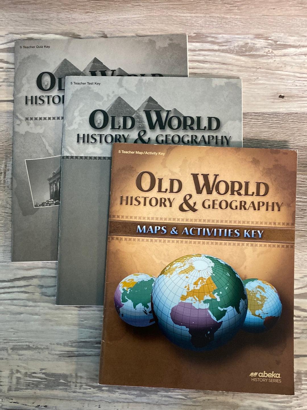 Abeka Old World History & Geography 5 Keys 4th ed.