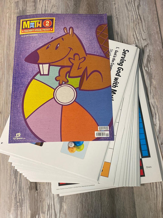 BJU Math 2 Teacher's Visual Packet
