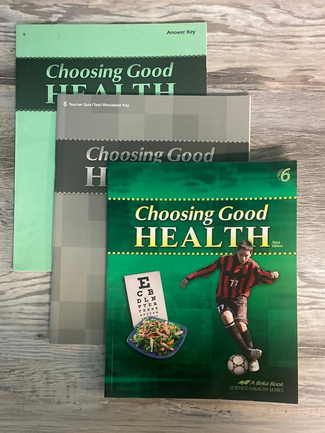 Abeka Choosing Good Health 3rd Ed. 3 Book Set