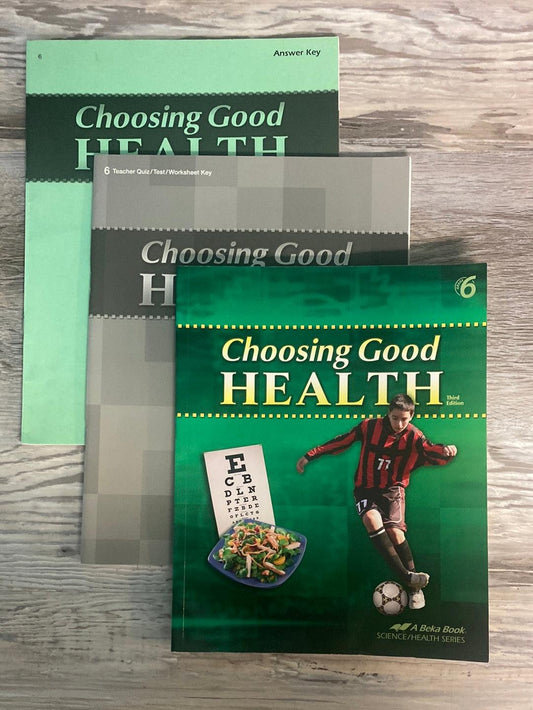 Abeka Choosing Good Health 3rd Ed. 3 Book Set