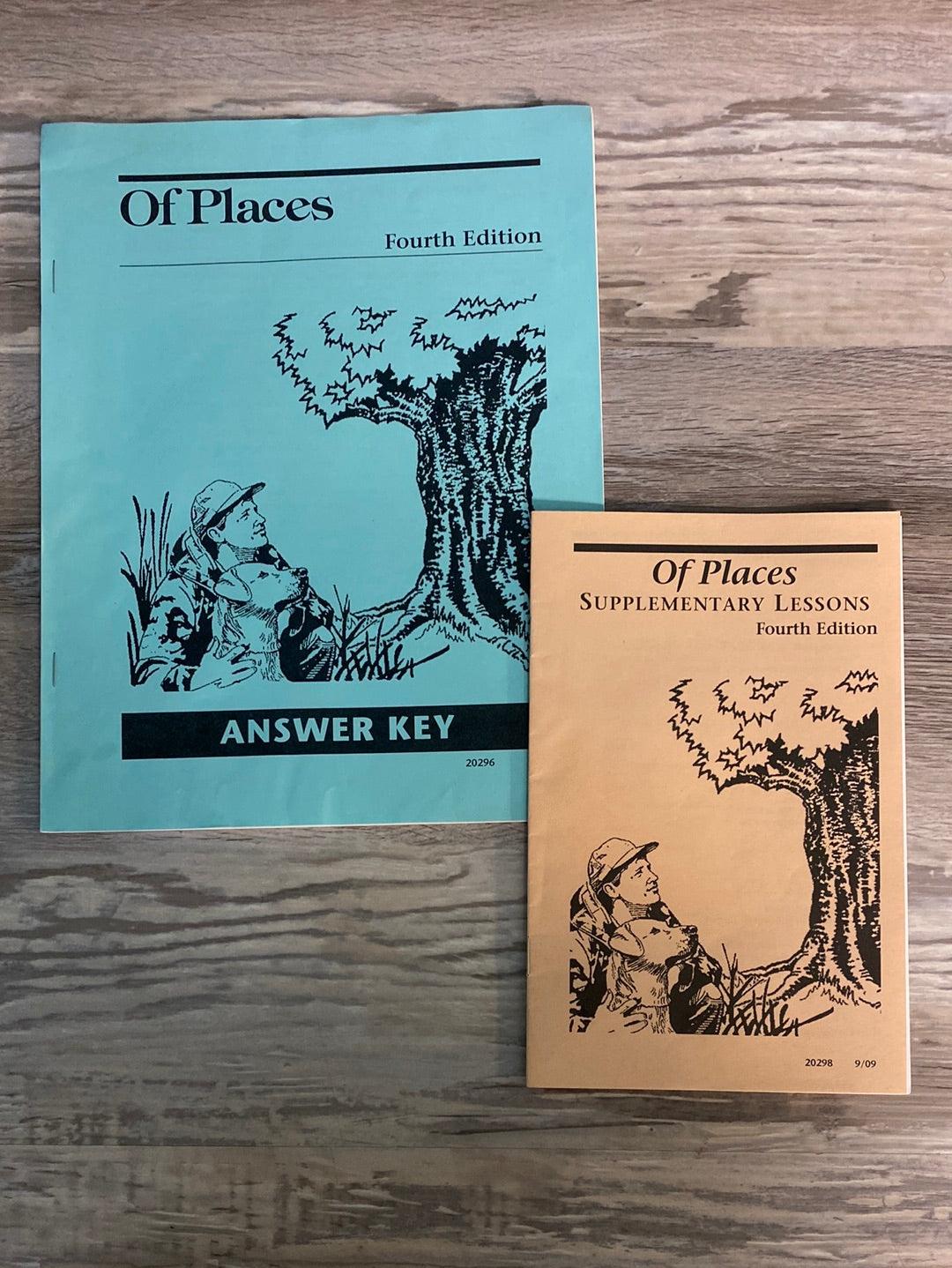 Abeka Of Places Supplementary Lessons & Key 4th