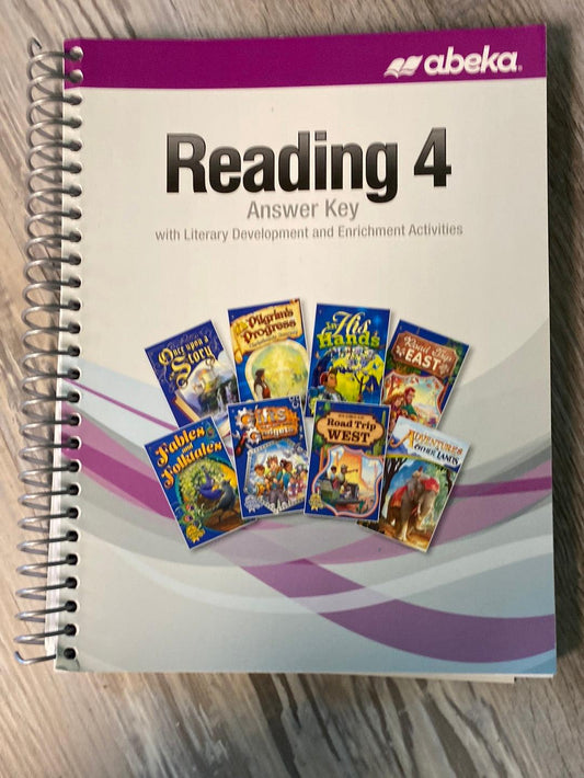 Abeka Reading 4 Answer Key