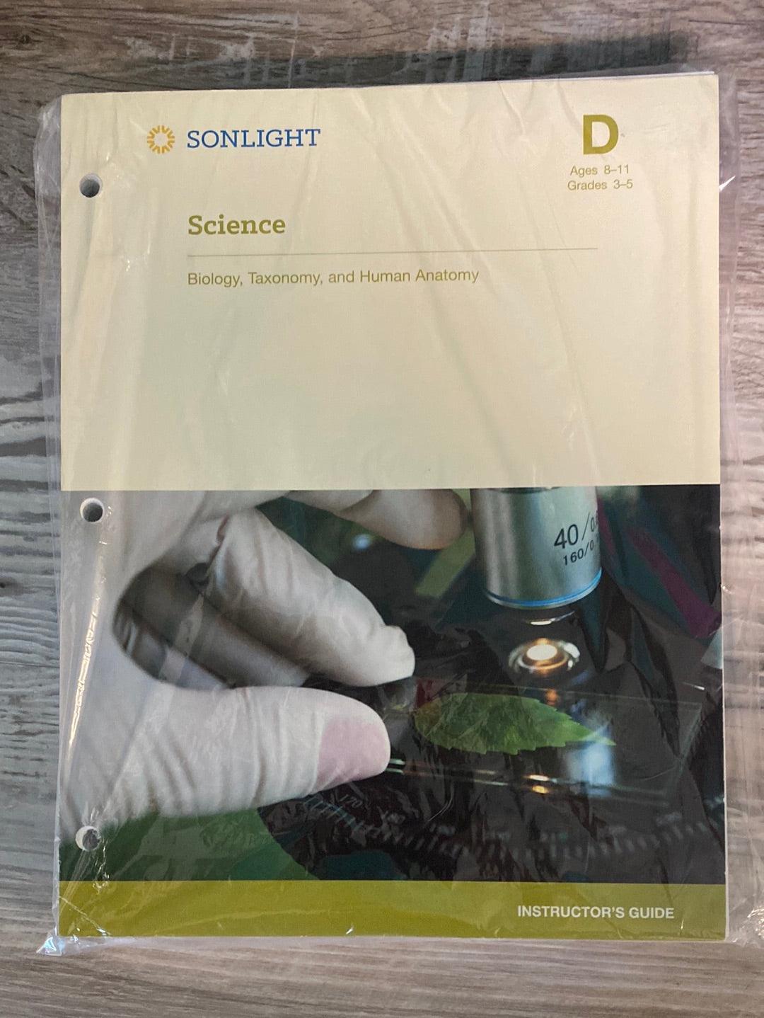 Science Level D Instructor's Guide 2016