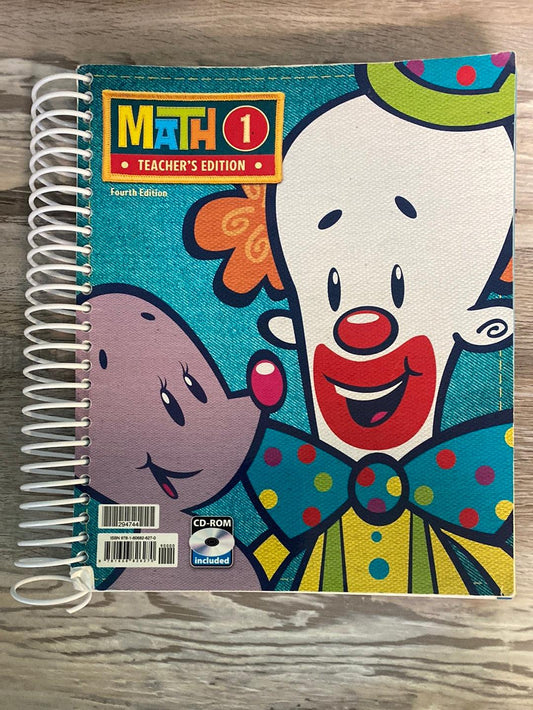 BJU- Math 1 set 4th Ed -3 Piece lot