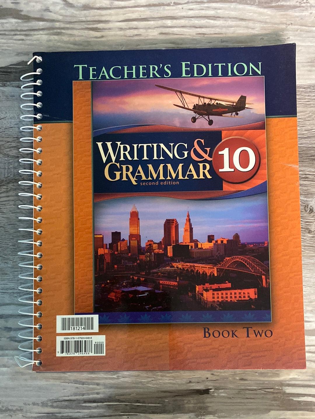 BJU Writing & Grammar 10 Teacher's Edition 2nd