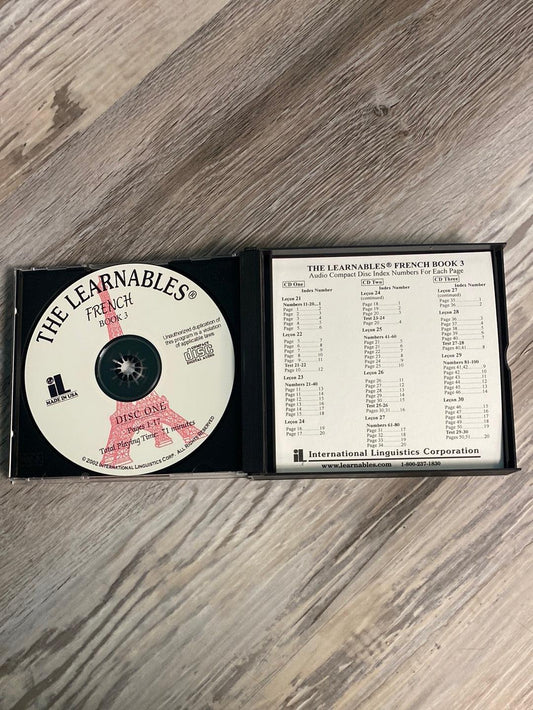 The Learnables French Book 3 CD's