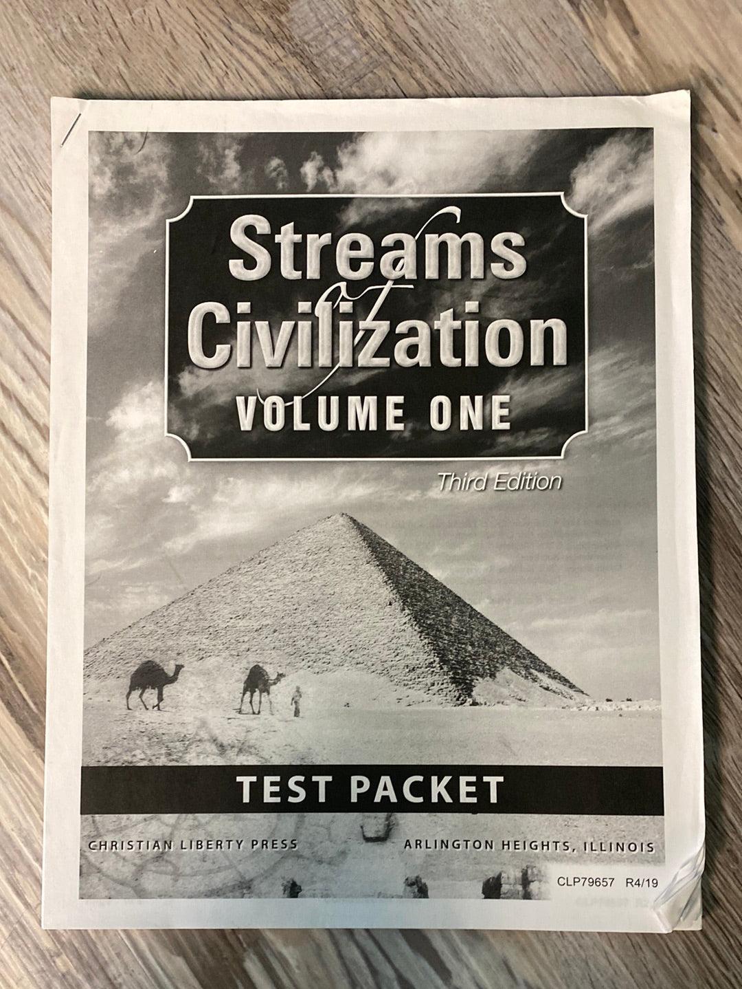 Streams of Civilization Volume One Text & Test 3rd