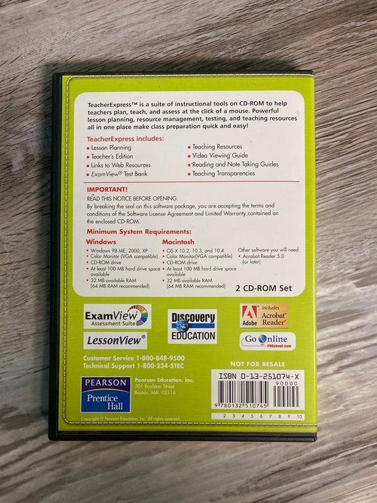 Teacherexpress (2 Cd-rom Set) by Prentice Hall