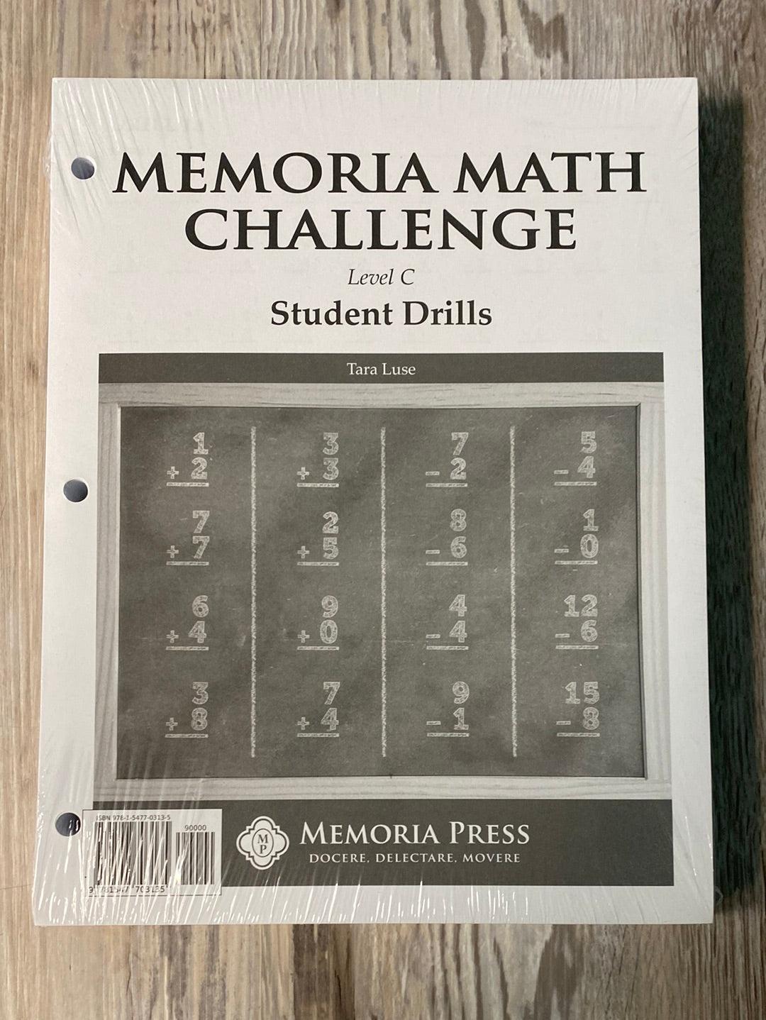 Memoria Math Challenge Level C Student + Key