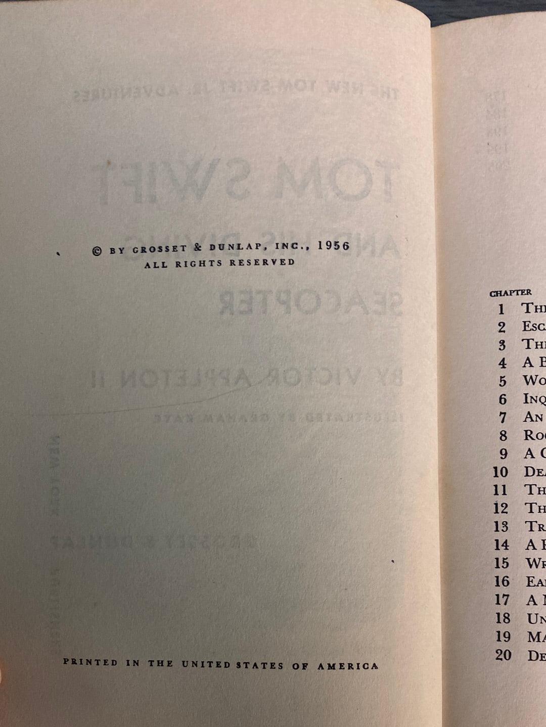 Tom Swift and His Diving Seacopter by Appleton