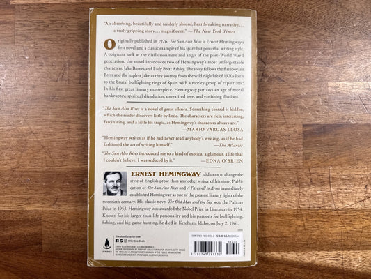 The Sun Also Rises by Ernest Hemingway Scribner Paperback