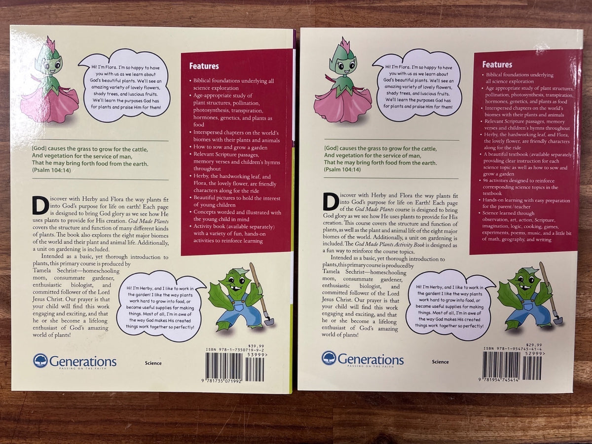 Generations God Made Plants Science Level 2 Set W/ Activity Book — photo 2 of 2