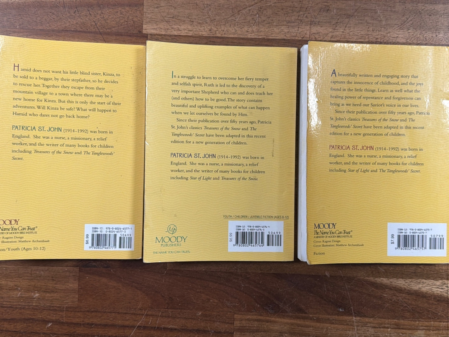 Patricia St. John 3-Book Set: Star of Light, Tanglewoods, Snow