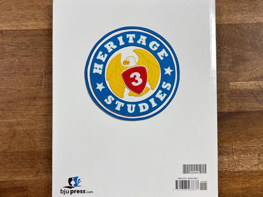 BJU Press Heritage Studies 3 Student Textbook 3rd Edition