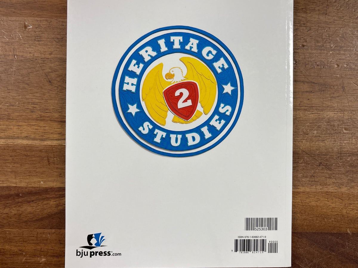 BJU Press Heritage Studies 2 Textbook & Test Key Set