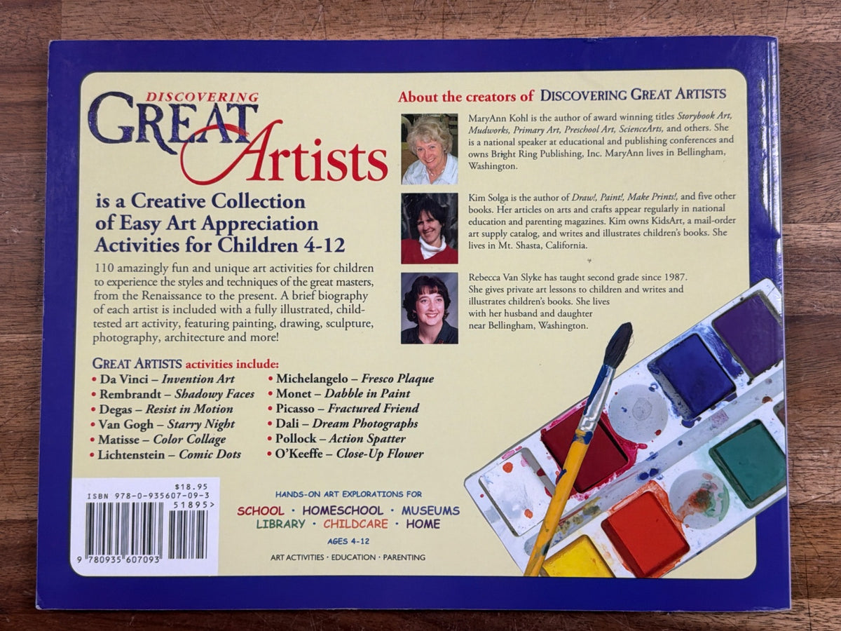 Discovering Great Artists: Hands-on Art for Children