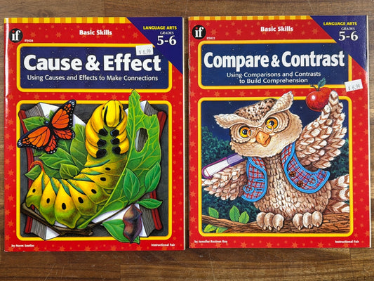 Instructional Fair Language Arts Workbooks Grades 5-6 Set of 3
