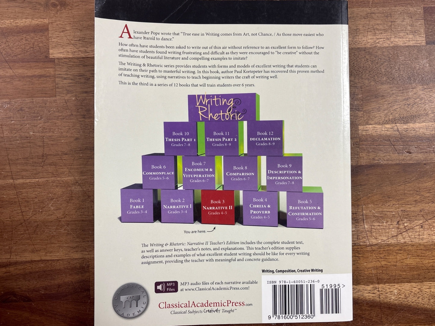Writing & Rhetoric Book 3: Narrative II Teacher's Edition