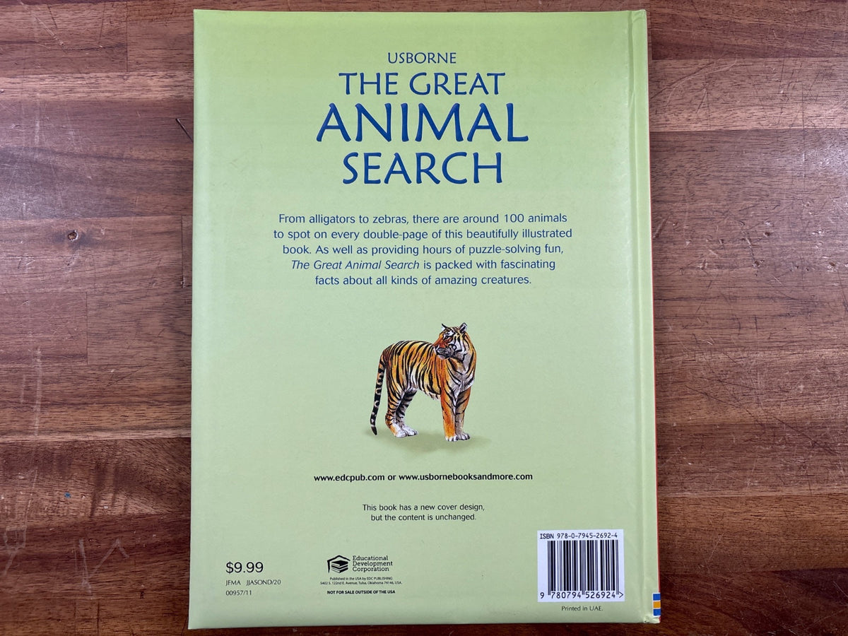 Usborne the Great Animal Search Hardcover — Good