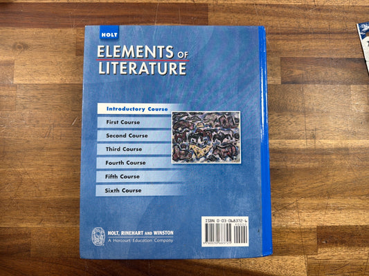 Holt Elements of Literature Introductory Course Student Edition