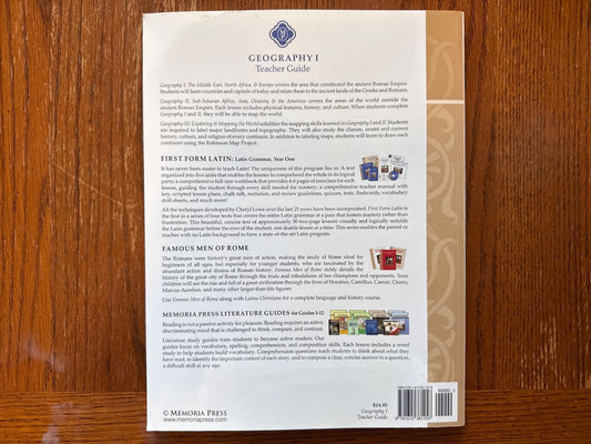 Memoria Press Geography I Middle East, N. Africa Teacher Guide
