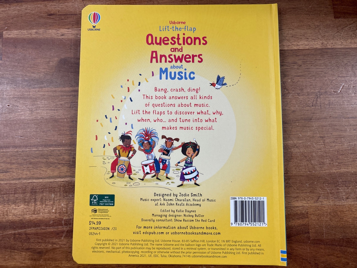 Usborne Lift-the-Flap Questions and Answers About Music — photo 2 of 2