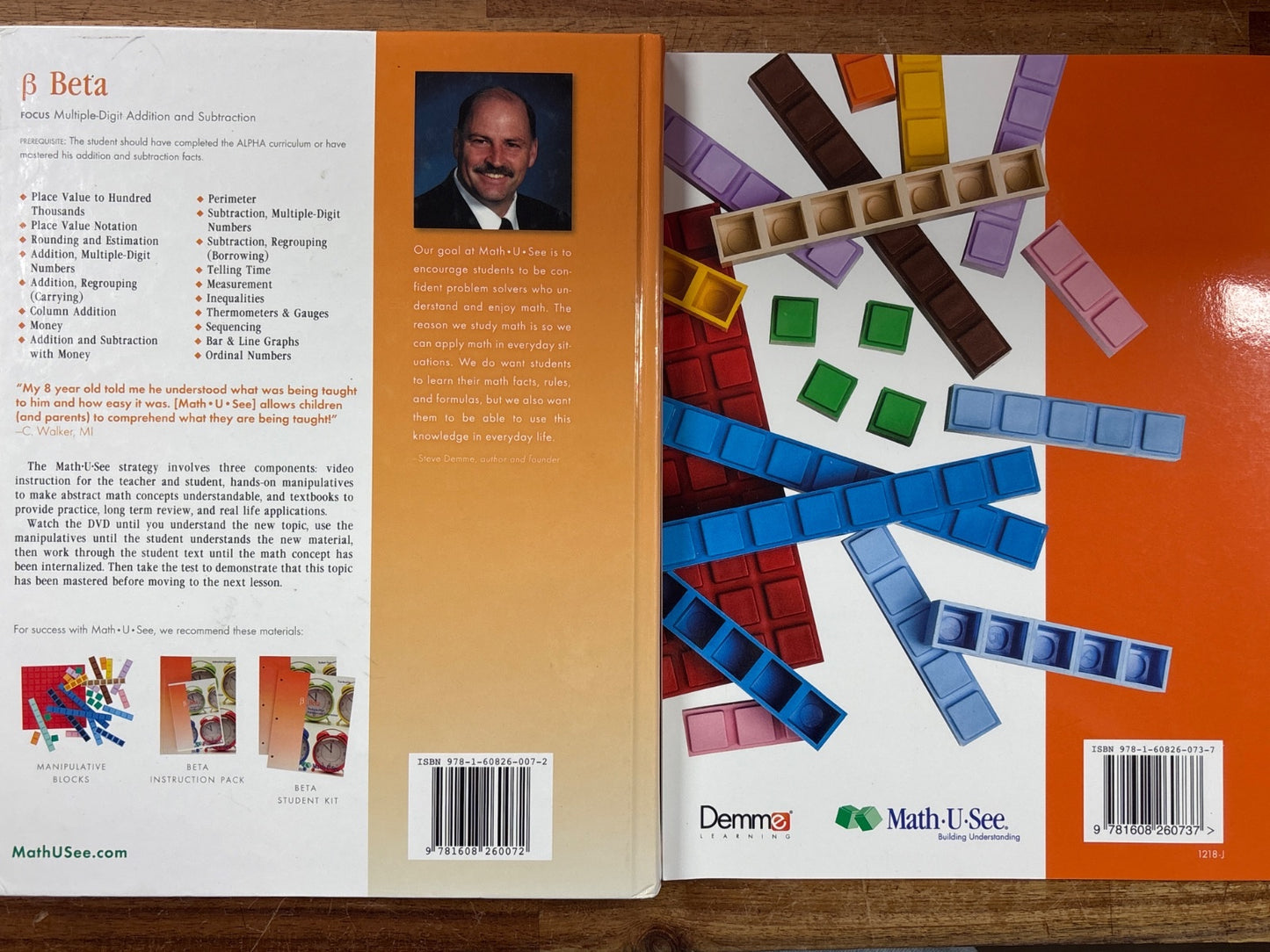 Math-U-See Beta Instruction Manual & Tests Set