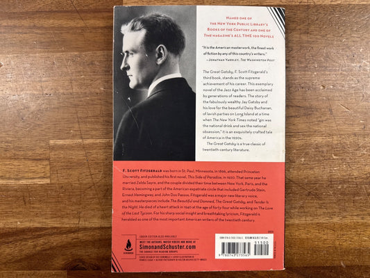 The Great Gatsby: The Only Authorized Edition by F. Scott Fitzgerald — Good — Clean, no writing; some shelf wear and creasing visible on cover edges.