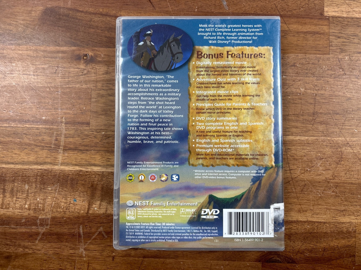 Animated Hero Classics George Washington DVD Nest Learning