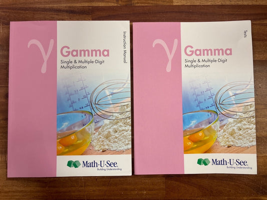 Math-U-See Gamma Multiplication Set: Manual, Tests & DVD — photo 2 of 5