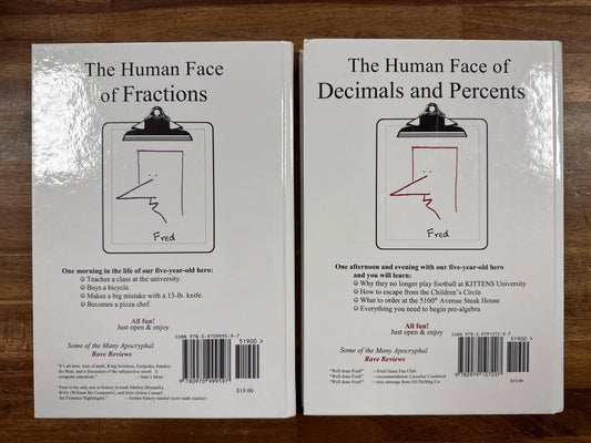 Life of Fred Fractions & Decimals and Percents Set