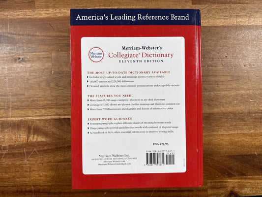 Merriam-Webster's Collegiate Dictionary 11th Ed
