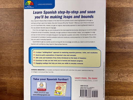 Easy Spanish Step-by-Step by Barbara Bregstein — photo 2 of 2