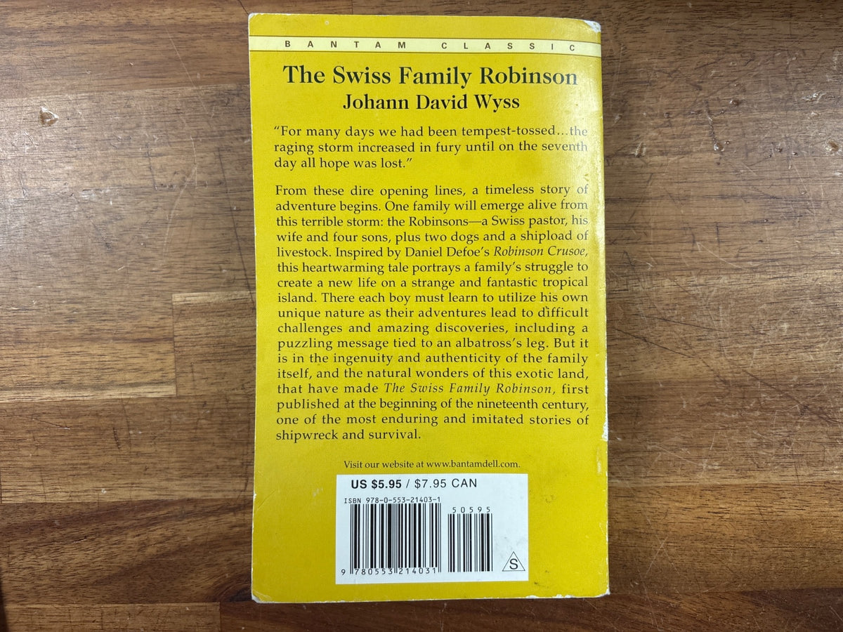The Swiss Family Robinson by Johann David Wyss Bantam Classic — photo 2 of 2