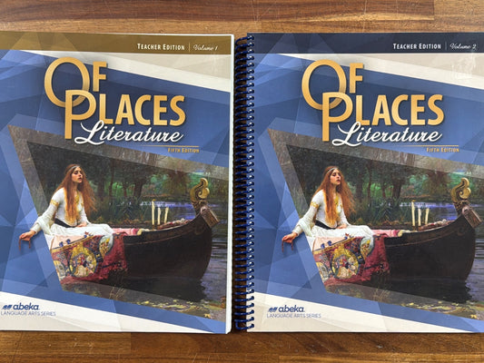 Abeka of Places Literature 5th Ed Set Teacher & Student (NEW)