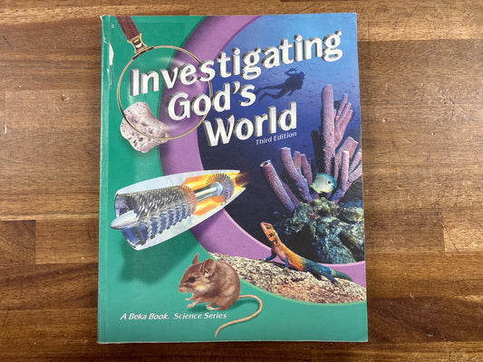 Abeka Investigating God's World 3rd Ed Text & Key Set — photo 2 of 5