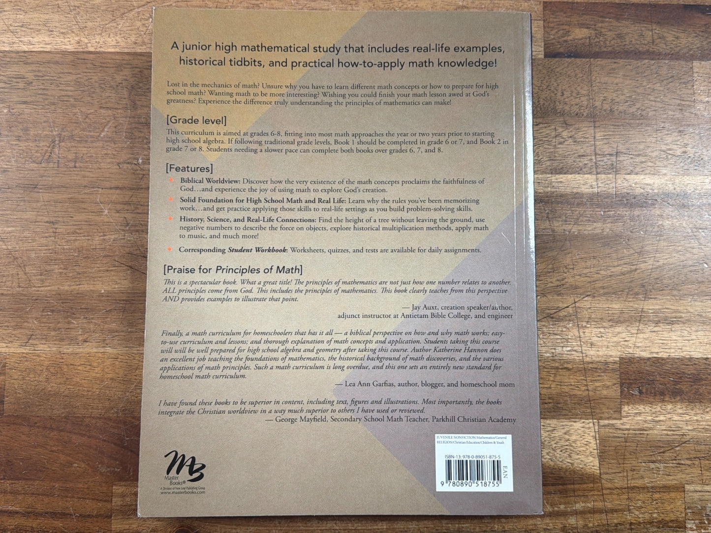Principles of Mathematics Book 1 Student - Katherine Hannon